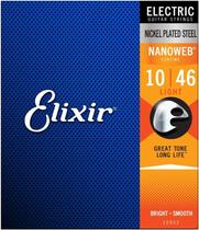 Encordoamento de Guitarra Elixir Nickel Nanoweb Coating 0.10