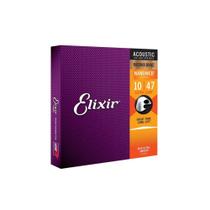 Encordoamento de violão elixir phosphor bronze 0.10