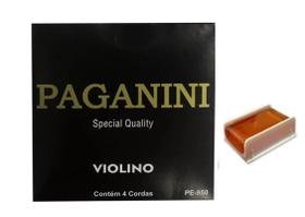 Encordoamento de Violino Paganini PE950 e Breu Encordoamento de Violino Paganini PE950 e Breu