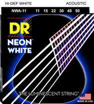 Encordoamento DR Strings NEON White Violão 11-50 Branca