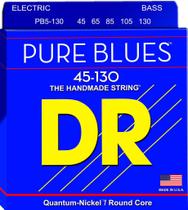 Encordoamento DR Strings Pure Blues Baixo 5 Cordas 45-130