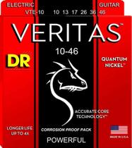 Encordoamento DR Strings Veritas Guitarra 10-46 Níquel