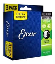 Encordoamento Elixir .009 Super Light Optiweb para Guitarra / Bônus Pack: Leve 3 Pague 2 16550