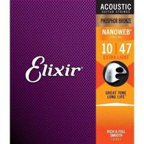 Encordoamento Elixir 010 Phosphor Bronze 16002 Encordoamento Elixir 010 Phosphor Bronze 16002