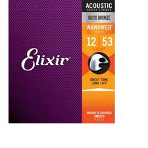 Encordoamento elixir 012 light p/violao aco 11052