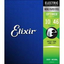 Encordoamento Elixir Guitarra 010 Light Com Camada de Revestimento