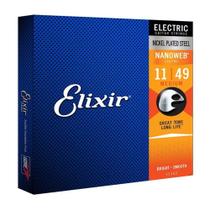 Encordoamento Elixir Guitarra 011 Medium Nanoweb 12102 Encordoamento Elixir Guitarra 011 Medium Nanoweb 12102