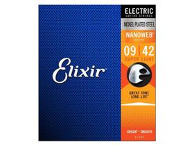Encordoamento Elixir Guitarra 12002 Super Light 09 Made Usa