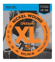 Encordoamento Elixir Guitarra Daddario 010 EXL110-B