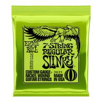Encordoamento Ernie Ball Guitarra 7 Cordas 010-056 Regular Slinky Níquel P02621 Encordoamento Ernie Ball Guitarra 7 Cordas 010-056 Regular Slinky Níquel P02621