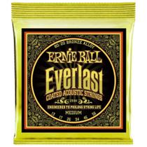 Encordoamento Ernie Ball Violão Aço 013 EVERLAST COATED 2554