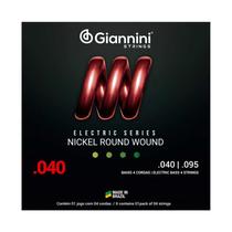 Encordoamento Giannini -- Baixo 4 cordas -- Tensão Leve -- .040 -- GEEBRL Encordoamento Giannini -- Baixo 4 cordas -- Tensão Leve -- .040 -- GEEBRL