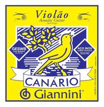 Encordoamento giannini canário violao aço geswb