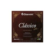 Encordoamento Giannini Clássico P/violão Nylon 65/35 Prateado Leve Genwpl