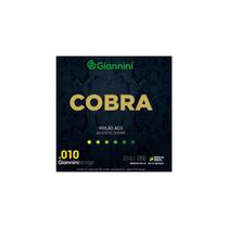 Encordoamento giannini cobra 010 p/ violão aço