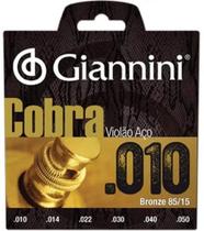encordoamento Giannini Cobra 010 Violão aço encordoamento Giannini Cobra 010 Violão aço
