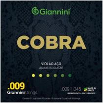 Encordoamento Giannini Cobra para Violão .009 Bronze GEEWAK
