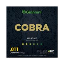 Encordoamento giannini cobra para violão aço 0.11 Encordoamento giannini cobra para violão aço 0.11