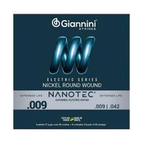 Encordoamento giannini geegst09 pn p/guitarra protetiva nanotec 0.009 Encordoamento giannini geegst09 pn p/guitarra protetiva nanotec 0.009