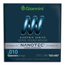 Encordoamento Giannini Guitarra 010 Nanotec 25597