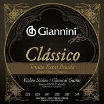 Encordoamento Giannini p/ Violão Nailon -- Clássico Tensão Extra Pesada -- GENWXPA
