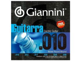 Encordoamento Giannini para Guitarra .010 Níquel GEEGST10