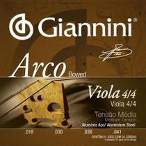 Encordoamento giannini viola de arco aluminio 4/4 med geavoa