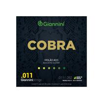 Encordoamento Giannini Violão Aço Cobra 011 85/15 GEEFLK