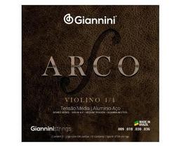 Encordoamento Giannini Violino Arco 4/4 Aluminio