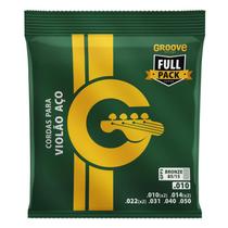 Encordoamento groove violao gfp3 0.010 full pack