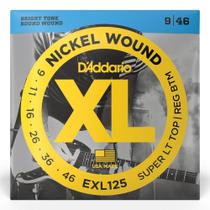 Encordoamento Guitarra 0.09 EXL125 9-46 - D'addario