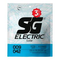 Encordoamento Guitarra 009 SG Triple Pack Nickel Plated 5145TP