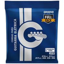 Encordoamento Guitarra 010 Groove Full Pack Stainless Steel GFP2