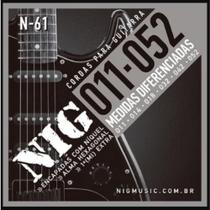 Encordoamento Guitarra 011 052 Diferenciadas Níquel Nig N-61