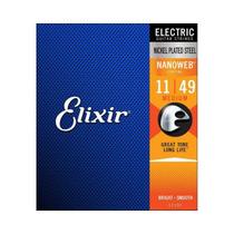 Encordoamento guitarra 011 nanoweb 12102 - elixir