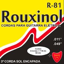 Encordoamento Guitarra 011 Rouxinol Sol Encapada R81