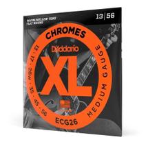 Encordoamento Guitarra 013 Daddario Flatwound Ecg26 Chromes Encordoamento Guitarra 013 Daddario Flatwound Ecg26 Chromes