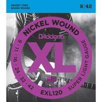 Encordoamento guitarra daddario exl120-b 009/042 Encordoamento guitarra daddario exl120-b 009/042