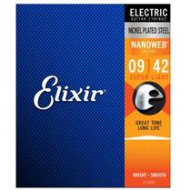 Encordoamento Guitarra Elixir 09 Super Light Nanoweb 12002