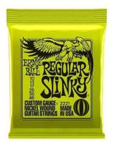 Encordoamento Guitarra Ernie Ball Guitarra 0.10 Regular Slinky