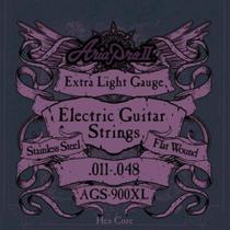 Encordoamento Guitarra Flat Wound .011 Aria Pro Ii Encordoamento Guitarra Flat Wound .011 Aria Pro Ii