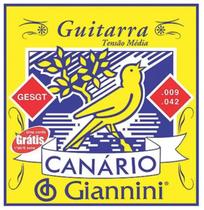 Encordoamento Guitarra Média Gesgt Canário Gianinni - GIANNINI