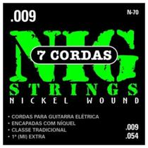 Encordoamento Guitarra Nig 09 7 Cordas N-70 Encordoamento Guitarra Nig 09 7 Cordas N-70