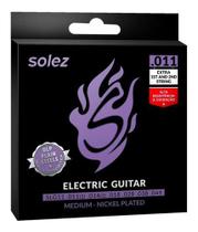Encordoamento Guitarra Solez 011 Slg11 Light 2 Cordas Extras