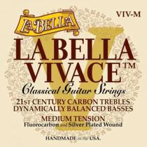 Encordoamento La Bella Vivace Carbon para Violão de Nylon em Tensão Média - VIV-M Encordoamento La Bella Vivace Carbon para Violão de Nylon em Tensão Média - VIV-M
