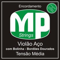 Encordoamento MUSICAL PAGANINI Aço para Violão - MP - MPE100 - Bordões Dourado