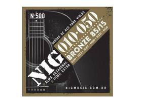 Encordoamento Nig N-500 Violão Aço-010 Bronze com Bolinha Encordoamento Nig N-500 Violão Aço-010 Bronze com Bolinha