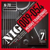 Encordoamento Nig N70 Para Guitarra 7 Cordas 9/54