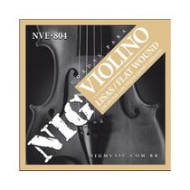 Encordoamento NIG NVE804 P/ Violino Flat Wound Encordoamento NIG NVE804 P/ Violino Flat Wound