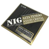 Encordoamento NIG Nylon Pesado Violão c/ bolinha + corda extra D (ré) + palheta N470 - NIG N470
